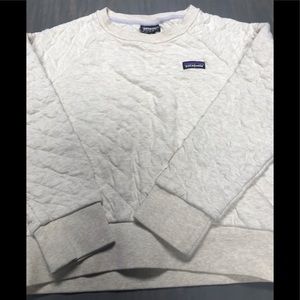 PATAGONIA Quilted Organic Cotton Crew Neck Pullover Sweatshirt